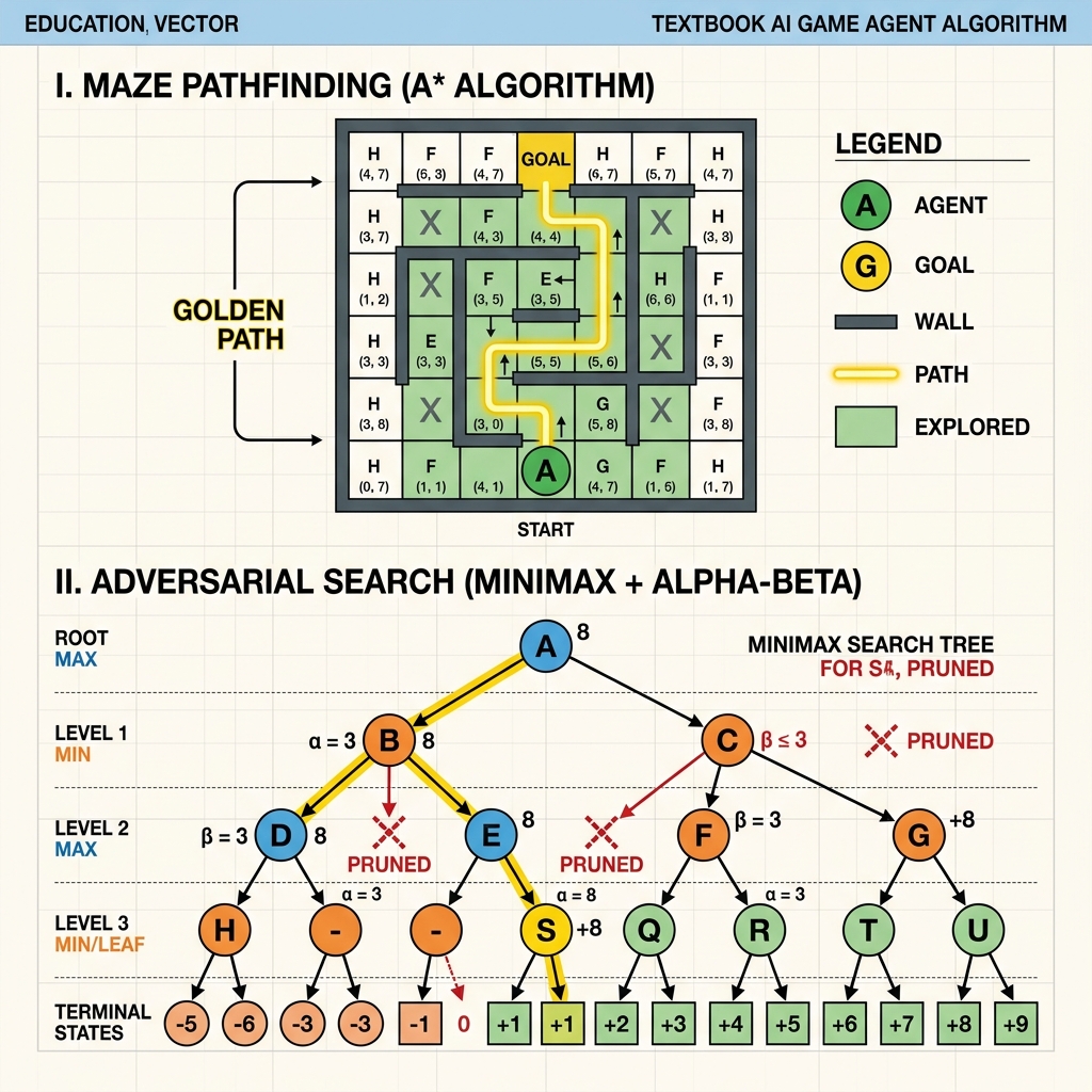 Adversarial AI Game Agents